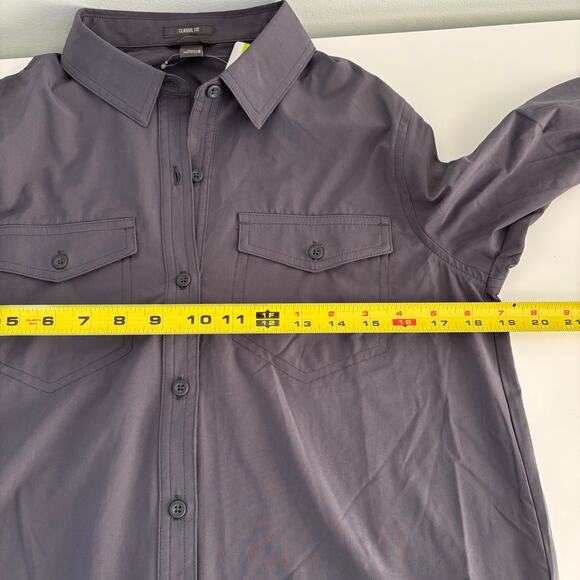 Eddie Bauer Gray Button Down Shirt for Women - Picture 6 of 11